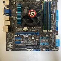 Scheda madre pc gaming con ram e processore