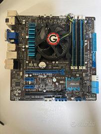 Scheda madre pc gaming con ram e processore