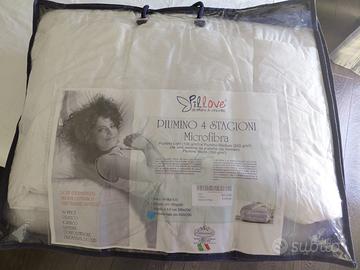 Piumone matrimoniale 4 stagioni in microfibra