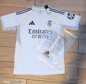 Maglia Real Madrid 2025/26 Home Adidas Emirates Fl