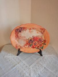 Piatto autunnale Società ceramica italiana Laveno