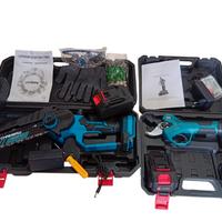 Motosega a batteria+Forbici potatura a batteria 