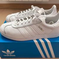 Sneakers Adidas Gazelle Bianco Oro