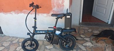 bici elettrica 250w  con batteria da ricambio e
