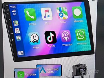 Podofo autoradio 2 Din con Car play Android Auto 