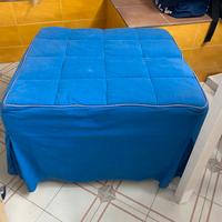 Pouff con rete e materasso