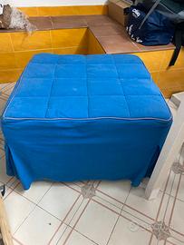 Pouff con rete e materasso