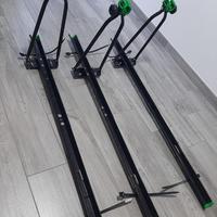 N.3 portabiciclette da tetto universali