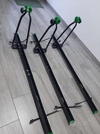 N.3 portabiciclette da tetto universali