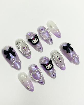 Press on fatte a mano Kuromi