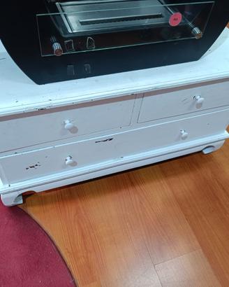 Cassettiera Bianca in Stile Classico – 25196