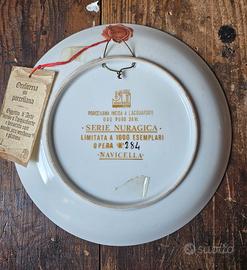 5 Piatti in porcellana con smalti in oro zecchino