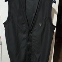 gilet nero bottoni 