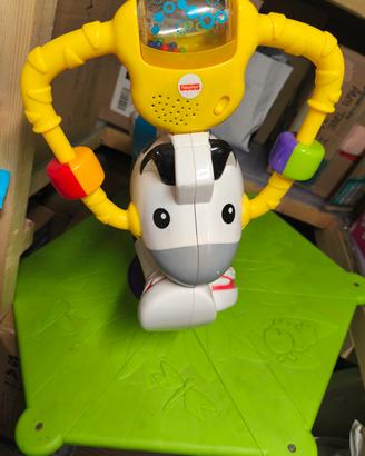 Zebra saltella e gira Fisher price con luci e. esu