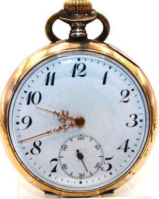 Magnifico orologio argento oro inizio 1900