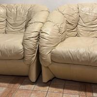 Coppia poltrone in pelle