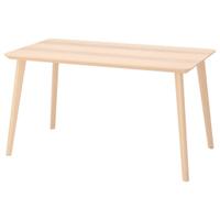 Tavolo Ikea Lisabo 140x78 frassino e betulla
