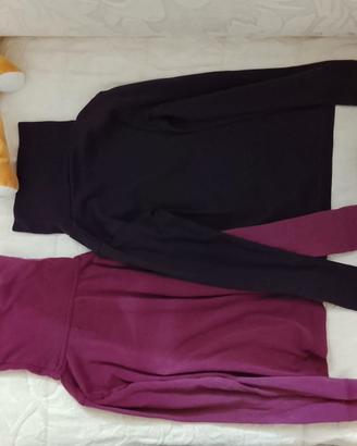 2 Magliette dolcevita per bambine 