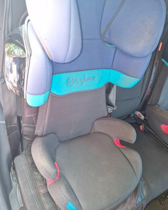Due Seggiolini isofix cybex nero/blu elettrico