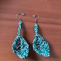 Orecchini foglia verde