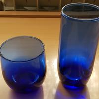 Bicchieri color blu +tazze + ciottoline