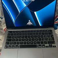 Macbook air chip M3 13" + adattatore usb + borsa