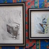 2 disegni con cornice