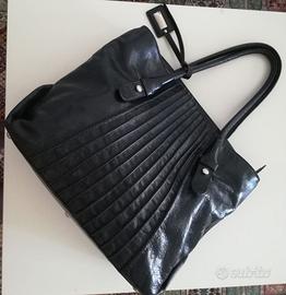 borsa COCCINELLE in vera PELLE nera