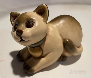 Statuina THUN originale- gatto in ceramica anni 80