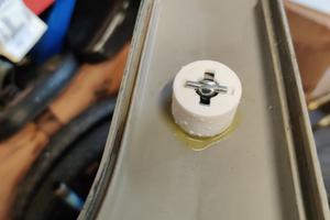 Riparazione sede molla scocca ciao 1° serie