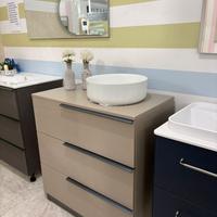 MOBILE BAGNO A TERRA 80CM LAVABO IN APPOGGIO