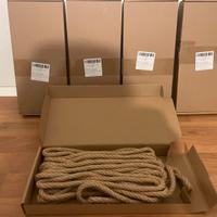 lotto di 5 corde in juta naturale NUOVE