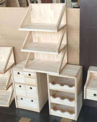 accessori complemento cucina in muratura in legno 