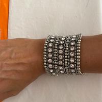 Bracciale con elastico e strass
