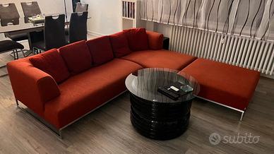 B&B Italia divano SOLO cotone Rosso A. Citterio