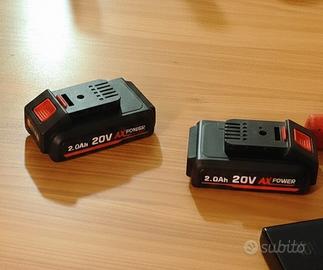 batterie ferm action 20 volt 2 ampere trapano avv