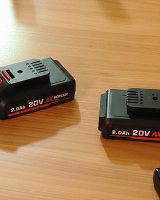 batterie ferm action 20 volt 2 ampere trapano avv