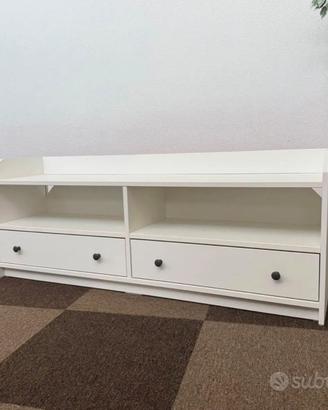 NUOVO MOBILE TV HAUGA IKEA BIANCO CON CASSETTI