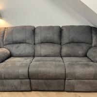 Divano 3 posti recliner elettrici mod. Barbados