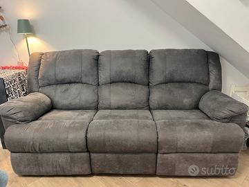 Divano 3 posti recliner elettrici mod. Barbados