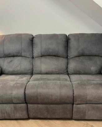 Divano 3 posti recliner elettrici mod. Barbados
