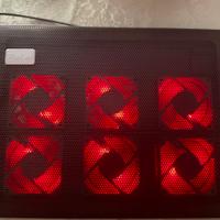 Base raffreddamento pc portatile 6 ventole