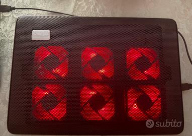 Base raffreddamento pc portatile 6 ventole