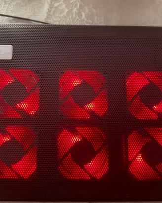 Base raffreddamento pc portatile 6 ventole