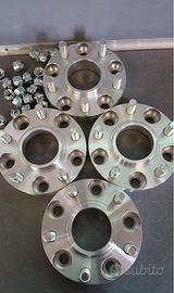 4 DISTANZIALI NUOVI LAND ROVER 25-30MM COMPLETI