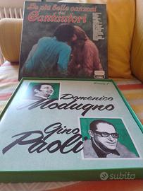 RACCOLTA 10 VINILI CANTAUTORI ITALIANI CLASSICI