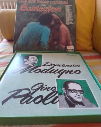 RACCOLTA 10 VINILI CANTAUTORI ITALIANI CLASSICI