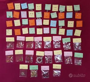 lotto stock gioielli bijoux bigiotteria 60pz.