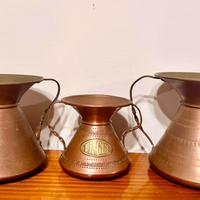 Conche vasetti antichi in rame