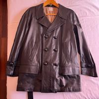 Giacca vintage da uomo in pelle
